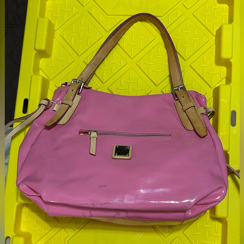 Dooney & Bourke Pink Patent Leather Shoulder Bag